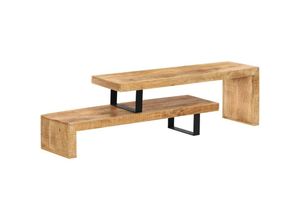 8718475741336 - Bonnevie - TV-Lowboard Fernsehschrank Massivholz Mango vidaXL