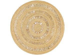 8718475733478 - Bonnevie - TeppichFußmatte Handgefertigt Jute Geflochten 120 cm vidaXL