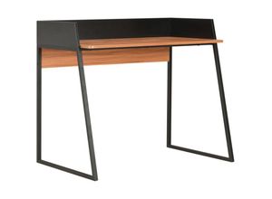 8719883734163 - Bonnevie - ComputertischSchreibtisch Schwarz und Braun 90x60x88 cm vidaXL