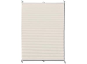 8718475858348 - Bonnevie - Plissee Faltrollo Rollo Plisseerollo 70x125cm Creme vidaXL136072