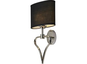 5024005306313 - Lighting bath-falmouth-pc Wandleuchte Falmouth 1x3W led G9 & 1x1W Integrated led Chrom poliert schwarz H424cm B22cm 3000K - Elstead