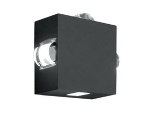 5024005372615 - Lighting AGNER-4W Wandleuchte Agner 4x10W led Aluminium-Druckguss graphit H165cm B181cm IP54 - Elstead