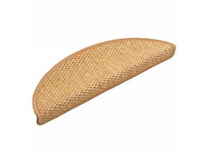 8720286329597 - Treppenmatten Selbstklebend Sisal-Optik 15Stk 56x17x3cm Orange vidaXL65119