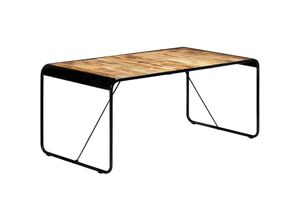 8719883556994 - Bonnevie - EsstischEsszimmertisch 180 x 90 x 76 cm Raues Mango-Massivholz vidaXL