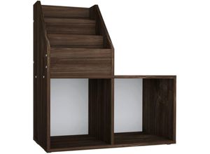 8720286698419 - Kinder-Bücherregal，Standregal Räuchereiche 71x30x785 cm Holzwerkstoff vidaXL