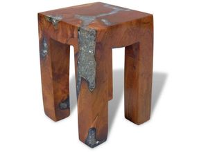 8718475999041 - Bonnevie - Hocker Massivholz Teak und Harz vidaXL825346