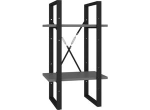 8720286566992 - Bonnevie - Bücherregal 2 FächerStandregal Grau 40x30x70 cm Holzwerkstoff vidaXL 8720286566992 - Bonnevie - Bücherregal 2 FächerStandregal Grau 40x30x70 cm Holzwerkstoff vidaXL