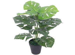 8718475532859 - Künstliche Monstera-Pflanze mit Topf 45 cm Grün vidaXL - Grün