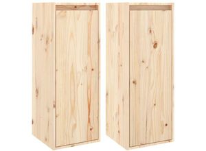 8720286840887 - Bonnevie - Wandschränke 2 Stk Wandhängeschrank 30x30x80 cm Massivholz Kiefer vidaXL 8720286840887 - Bonnevie - Wandschränke 2 Stk Wandhängeschrank 30x30x80 cm Massivholz Kiefer vidaXL