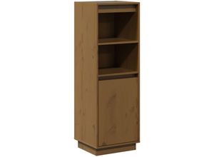 8720286841105 - Bonnevie - HighboardKommode Honigbraun 37x34x110 cm Massivholz Kiefer vidaXL