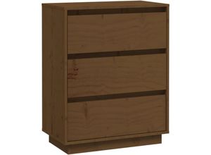 8720286841891 - Bonnevie - SideboardKommode Honigbraun 60x34x75 cm Massivholz Kiefer vidaXL