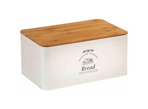 4000270180453 - Brotkasten KESPER FOR KITCHEN & HOME Lebensmittelaufbewahrungsbehälter Gr B H L 21 cm x 15 cm x 325 cm weiß (weiß natur) Brotkästen Lebensmittelaufbewahrungsbehälter abnehmbarer Deckel