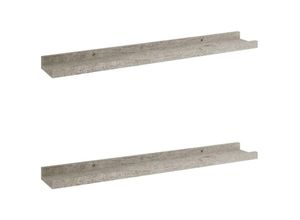 8720286418017 - Bonnevie - Wandregale 2 Stk Wandboard Betongrau 60x9x3 cm vidaXL