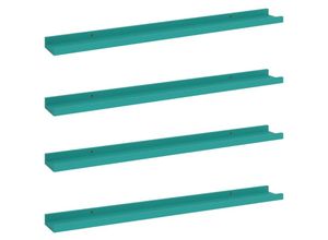 8720286418178 - Bonnevie - Wandregale 4 Stk Wandboard Blau 80x9x3 cm vidaXL