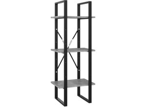 8720286567814 - Bonnevie - BücherregalStandregal 3 Fächer Betongrau 40x30x105 cm Holzwerkstoff vidaXL 8720286567814 - Bonnevie - BücherregalStandregal 3 Fächer Betongrau 40x30x105 cm Holzwerkstoff vidaXL