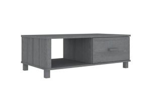 8720286818008 - Couchtische Kaffeetisch HAMAR Dunkelgrau 100x55x35 cm Massivholz Kiefer vidaXL