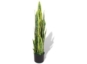 8718475532781 - Bonnevie - Künstliche Sansevieria Bogenhanf mit Topf 90 cm Grün vidaXL379335