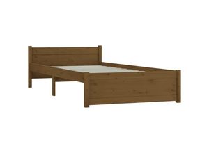 8720286999578 - Bonnevie - MassivholzbettSchlafzimmerbett Honigbraun 90x190 cm vidaXL