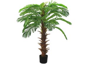 8720286512289 - Bonnevie - Künstliche Palme Cycas mit Topf 140 cm Grün vidaXL201548