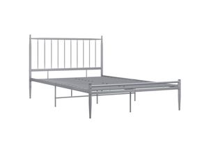 8720286197011 - Bonnevie - Bett Grau Metall 120x200 cm vidaXL566744