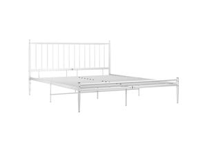 8720286197097 - Bonnevie - Bett Weiß Metall 180x200 cm vidaXL453453