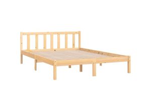 8720286671399 - Bonnevie - MassivholzbettSchlafzimmerbettDoppelbett Kiefer 140x190 cm vidaXL