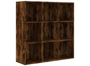 8720286954331 - Bonnevie - BücherschrankStandregal Räuchereiche 98x30x98 cm vidaXL