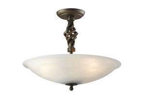 5024005253105 - Lighting pb-sf-a-blk-gold Deckenleuchte Pembroke 3xE14 60W Eisen schwarzes Gold Glas H32cm Ø40cm dimmbar - Elstead