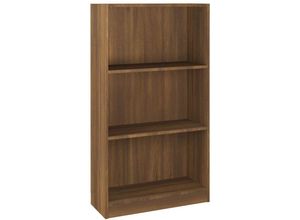 8720286931547 - Bonnevie - BücherregalStandregal Braun Eiche 60x24x109 cm Holzwerkstoff vidaXL