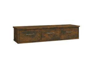 8720286931462 - Bonnevie - Wandschrank Badschrank Räuchereiche 88x26x185 cm Holzwerkstoff vidaXL