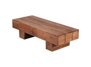 4250950231115 - Finebuy - Couchtisch Massivholz lucca 120 cm breit Design Wohnzimmertisch braun Landhausstil Beistelltisch 4250950231115 - Finebuy - Couchtisch Massivholz lucca 120 cm breit Design Wohnzimmertisch braun Landhausstil Beistelltisch