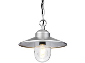 5024005900306 - Elstead Lighting KLAMPENBORG8 Hängeleuchte Klampenborg E27 60W IP44 Edelstahl Silber Glas klar H36-975cm Ø275cm dimmbar höhenverstellbar