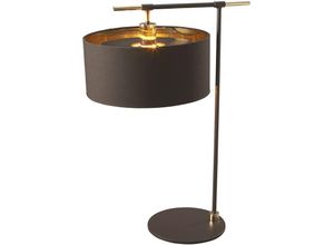 5024005273219 - Lighting balance-tl-brpb Tischleuchte Balance 1xE27 Nickel poliert Stoff braun H656cm L469cm B335cm - Elstead 5024005273219 - Lighting balance-tl-brpb Tischleuchte Balance 1xE27 Nickel poliert Stoff braun H656cm L469cm B335cm - Elstead