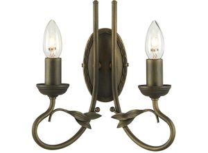 5024005358701 - Lighting OV2-BLK-GOLD Wandleuchte Olivia 2xE14 60W Metall schwarzes Gold H275cm B25cm dimmbar - Elstead 5024005358701 - Lighting OV2-BLK-GOLD Wandleuchte Olivia 2xE14 60W Metall schwarzes Gold H275cm B25cm dimmbar - Elstead
