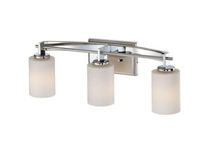 5024005303114 - Elstead - Quoizel QZ-TAYLOR3-BATH Wandleuchte Taylor 3x3W led G9 Stahl poliert chrom Opalglas H191cm B533cm IP44 3000K 5024005303114 - Elstead - Quoizel QZ-TAYLOR3-BATH Wandleuchte Taylor 3x3W led G9 Stahl poliert chrom Opalglas H191cm B533cm IP44 3000K