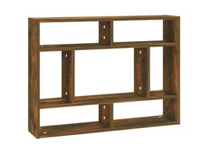 8720286978542 - Bonnevie - Wandregal Wandboard Räuchereiche 75x16x55 cm Holzwerkstoff vidaXL