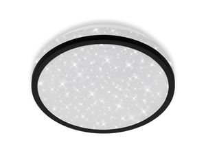 4002707387251 - LED Deckenleuchte BRILONER LEUCHTEN NIGRA 10 W 900 lm IP20 schwarz Kunststoff Ø 217 cm