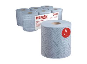 5027375053665 - WYPALL* Wischtuch L-10 EXTRA + Zentralentnahme RCS aus Airflexmaterial 2400 Tücher 1-lagig blau