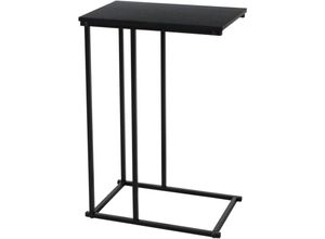 8720573407687 - Beistelltisch mit MDF-Platte Schwarz H&S Collection