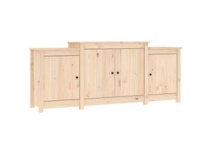 8720845555603 - Sideboard 164x37x68 cm Massivholz Kiefer vidaXL - Braun