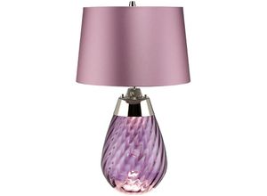 5024005680413 - Elstead - Lena 2 Leichte kleine Pflaumentischlampe pflaumenfarbenes Glas Heather Shade E27 5024005680413 - Elstead - Lena 2 Leichte kleine Pflaumentischlampe pflaumenfarbenes Glas Heather Shade E27