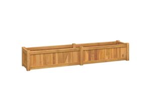 8720845727789 - Bonnevie - HochbeetBlumenkasten 150x30x25 cm Massivholz Teak vidaXL