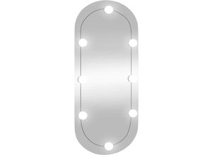 8720845920210 - Bonnevie - Wandspiegel mit LED-Leuchten 35x80 cm Glas Oval vidaXL59614