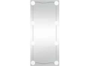 8720845920098 - Wandspiegel mit LED-Leuchten 30x80 cm Glas Rechteckig vidaXL890880