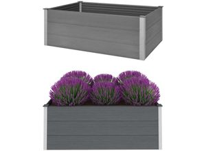 8718475568681 - Bonnevie - Garten-HochbeetBlumenkasten wpc 150 x 100 x 54 cm Grau vidaXL