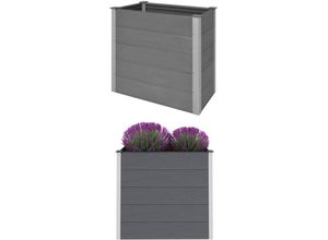 8718475568636 - Bonnevie - Garten-HochbeetBlumenkasten wpc 100 x 50 x 91 cm Grau vidaXL