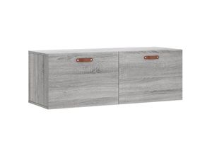 8720845949556 - Bonnevie - Wandschrank Badschrank Grau Sonoma 100x365x35 cm Holzwerkstoff vidaXL