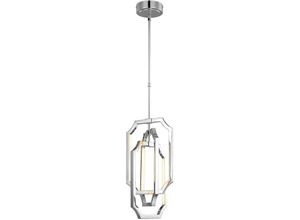 5024005220213 - Elstead - Feiss fe-audrie-p-m Hängeleuchte Audrie 6x35W led Nickel poliert H695-1745cm Ø257cm 2700K höhenverstellbar