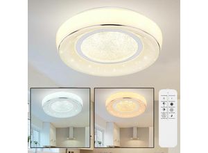 4059157241732 - Etc-shop - led Kristall Decken Leuchte Sternen-Effekt Fernbedienung Wohn Zimmer Tageslicht Lampe dimmbar