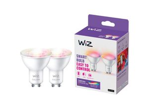 8719514551039 - Led Smart Leuchtmittel rgbw in Weiß GU10 47W 400lm 2er-Pack - white - WIZ